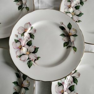 Paragon Pink Trillium Set of 5 pcs Tea Plates